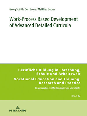 cover image of Work-Process Based Development of Advanced Detailed Curricula